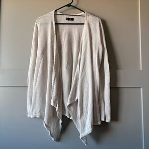 Volcom Go Go Wrap Cardigan Women Medium Beige Knit Long Sleeve Open Front Casual